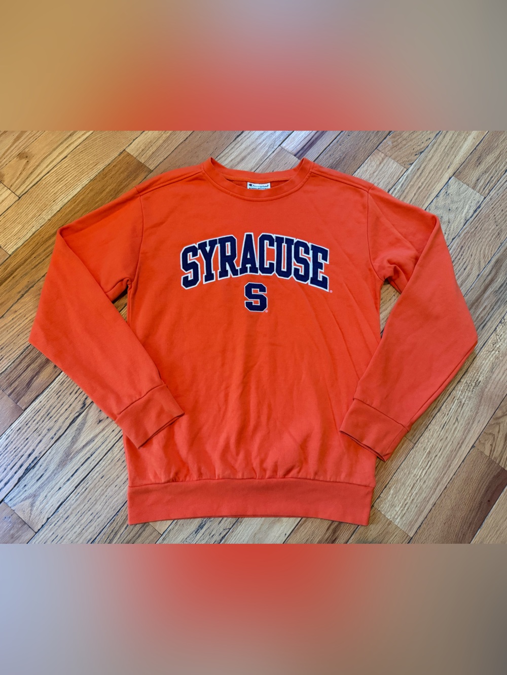 Champion Syracuse University Orange Crewneck Sweatshirt Men’s Size SMALL